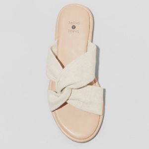 Women's Lucia Slide Sandals -Shade & Shore Off-White size 6